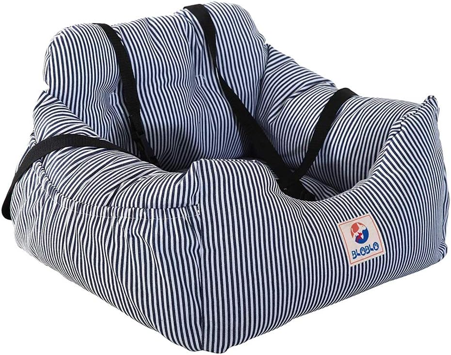 BLOBLO Dog Car Seat Pet Booster Seat Pet Travel Safety Dog Bed - Blue - image 2