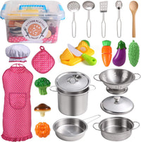 Juboury Play Kitchen Accessories