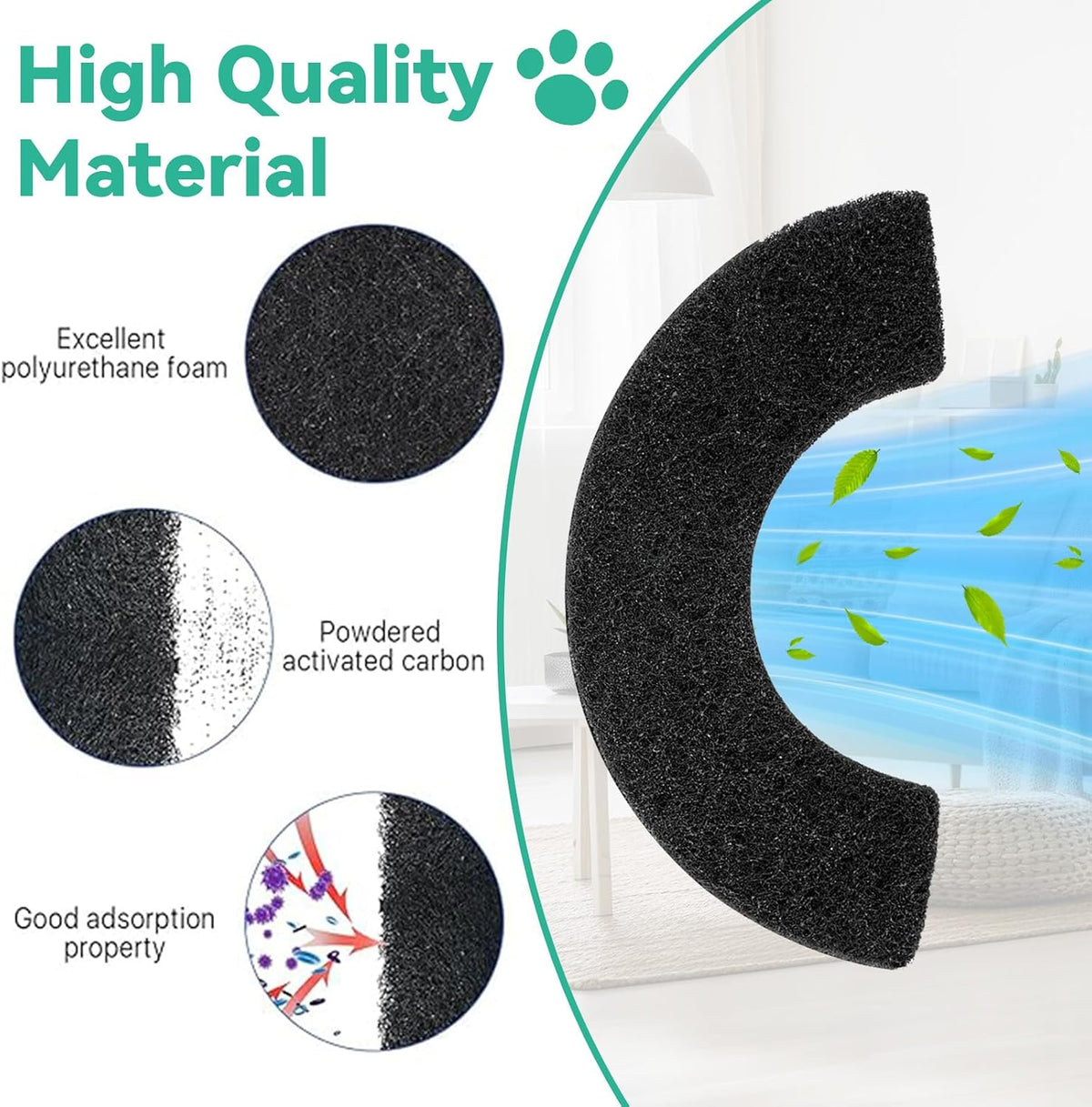 8Pcs Carbon Filters Compatible with LR 4 - 16 Pcs L4 Filters - image 3