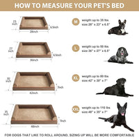 BFPETHOME Washable Large Dog Bed, Big Couch Bed with Removable Washable Cover, Orthopedic Egg-Crate Foam & Waterproof Lining