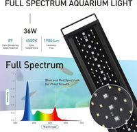 hygger Auto On Off LED Aquarium Light - 36W (for 36-42 inch tank) - image 2