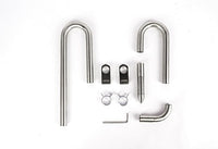 LANDEN 304 Stainless Steel Lily Pipes with Clamps for Rimless Glass Aquarium, Inflow and Outflow Set (Pipe Diameter 16mm)