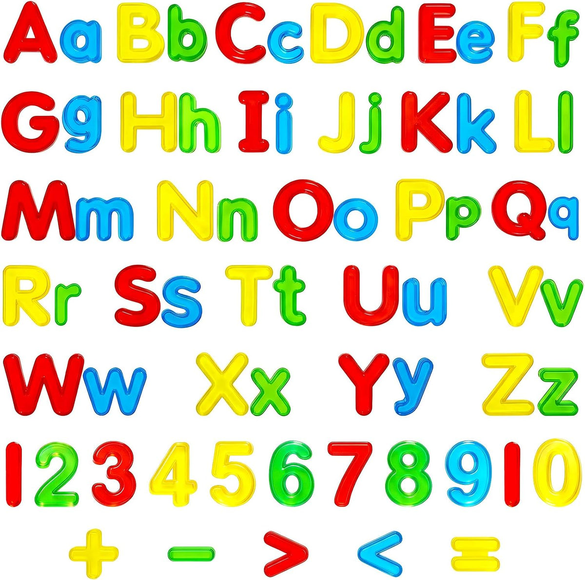 Bbiamsleep 67 Pcs Plastic Practice Set Transparent Letters and Numbers – Fun for Kids & Family - 67PCS - image 3