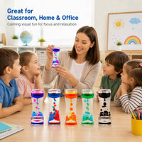 Oneshow 3 Pack Liquid Motion Bubbler Oil Hourglass Sensory Toys - 5 Colors 5 Pack - image 2