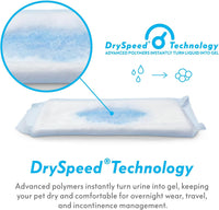 Paw Inspired Disposable Flow-Through Booster Pads for Dog Diapers - 180 Count - image 2