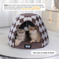 BALANCE Cat Beds for Indoor Cats - 19"L x 19"W x 16"Th / Dark Brown - image 2