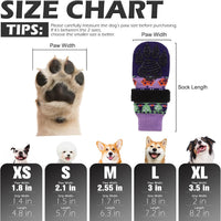 Anti Slip Dog Socks to Prevent Licking Paws with Grippers Black – Essentials for Dogs - Halloween Purple / Medium - image 2