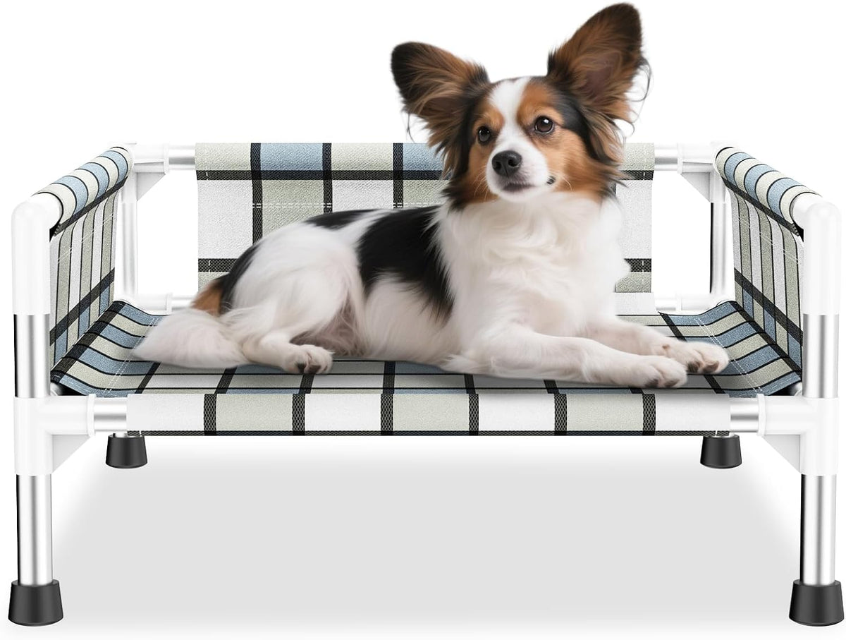 Elevated Dog Bed with with Guardrail - 20'' x 20'' x 12''