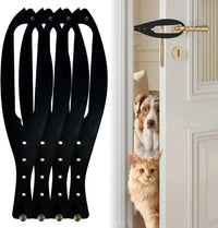TGIOW Cat Door Latch, Cat Door Stopper Keep Open 2.5-6", White - 4pcs-black