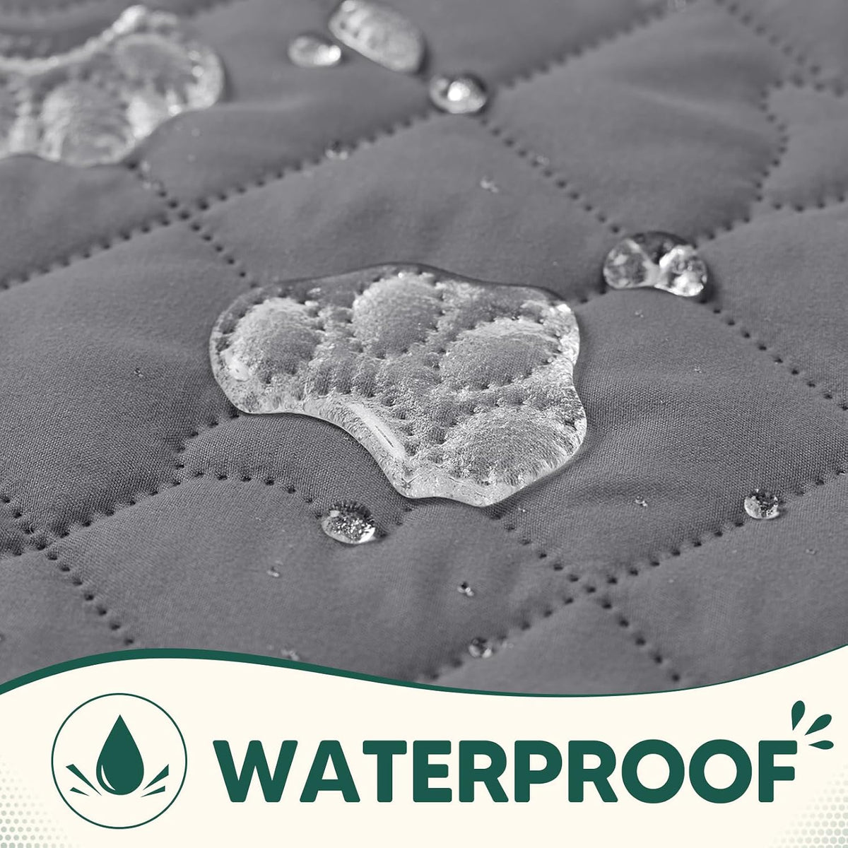 PAWFINITY Waterproof Dog Blanket for Couch - Grey / 30x75 Inch (Pack of 1) - image 2