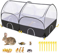 SlowTon Small Animals Playpen - Black / 59"x31"x30"