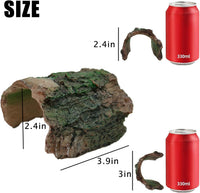 2 Pack Small Betta Log Resin Hollow Tree Trunk Ornament - Medium - image 3