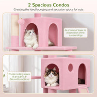Globlazer F70 Pro Heavy Duty Cat Tree Tower for Indoor Cats Large - Pink / XL - image 3