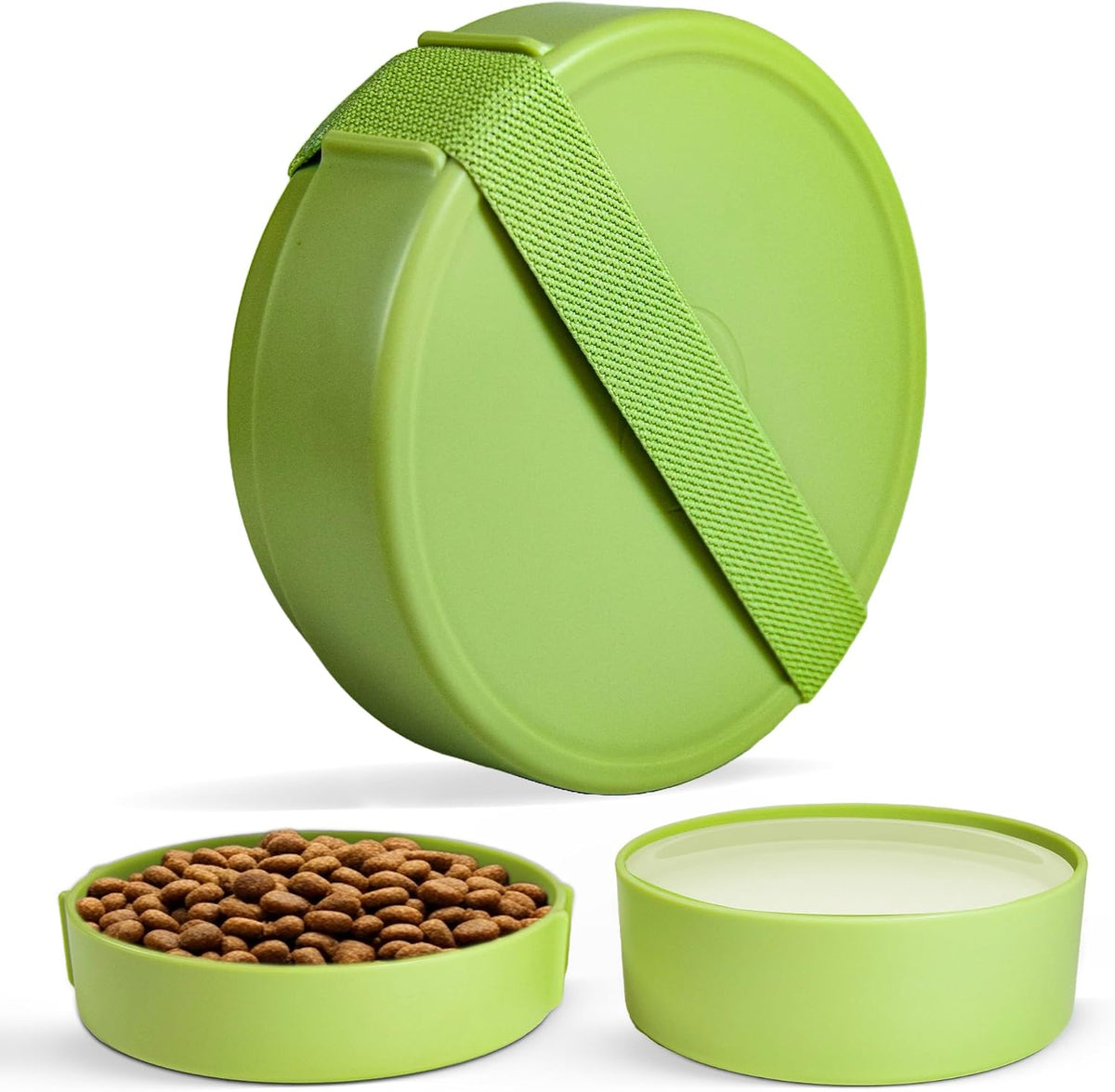 Barkin’ Trails Travel Dog Bowls, Portable Outdoor Water - Matcha