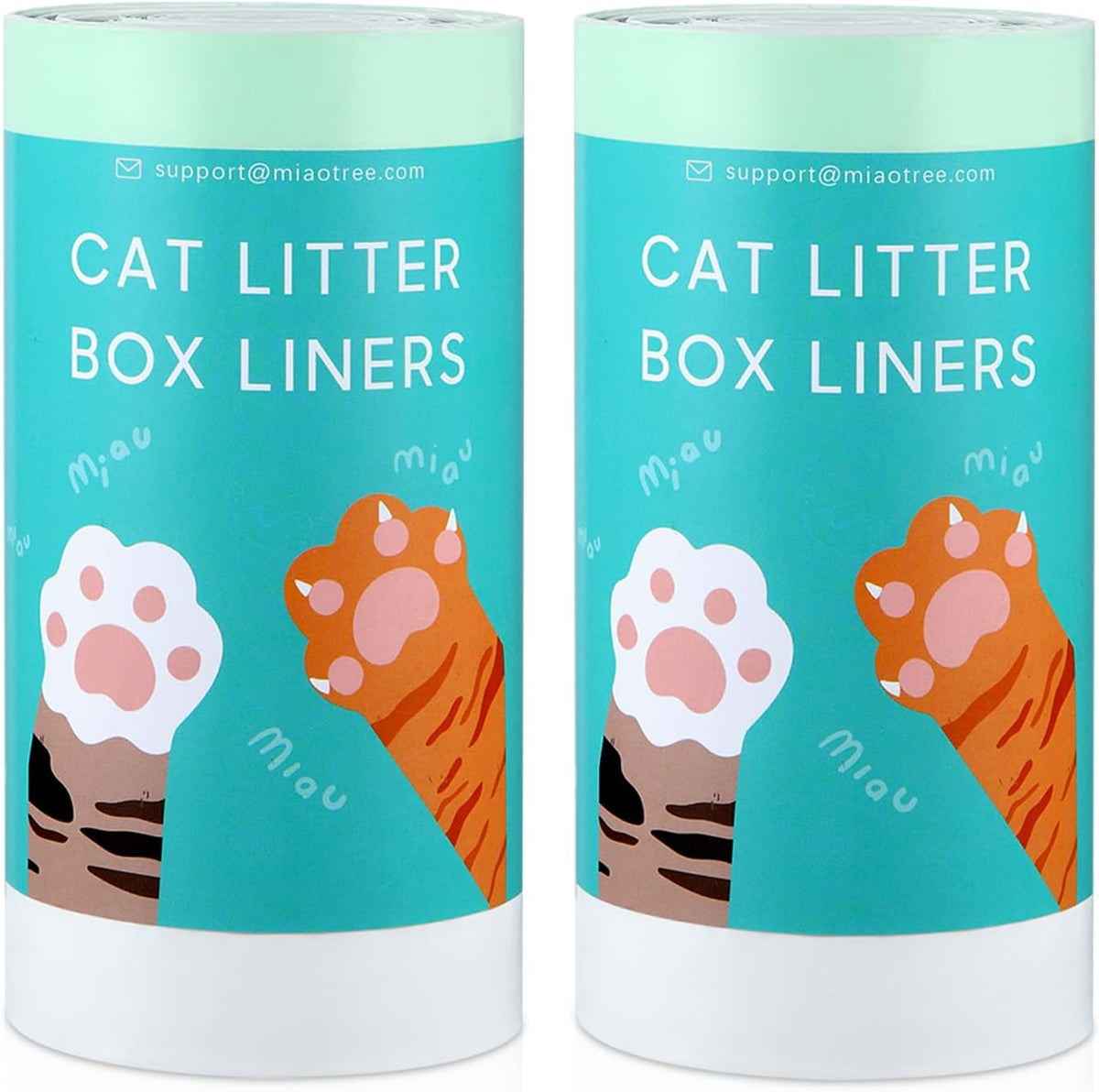 40 Count Cat litter Box Liners - 20 Count (Pack of 1) / 46" x 19" - image 2