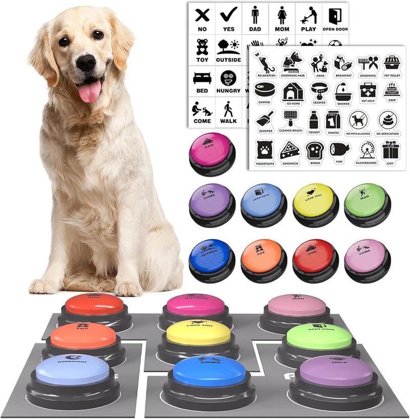 Dog Buttons for Communication - B-9 Pack