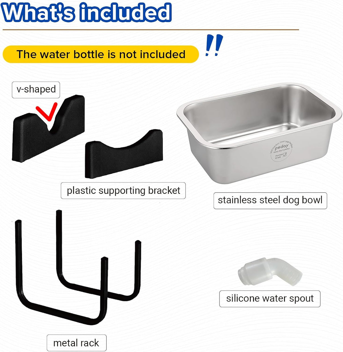 PEDAY Automatic Dog Waterer for X-Large Dogs – Essentials for Dogs - 2.64 gallon - image 2