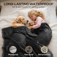 Luciphia Waterproof Pet Blanket - M (57" x40") / Black - image 3