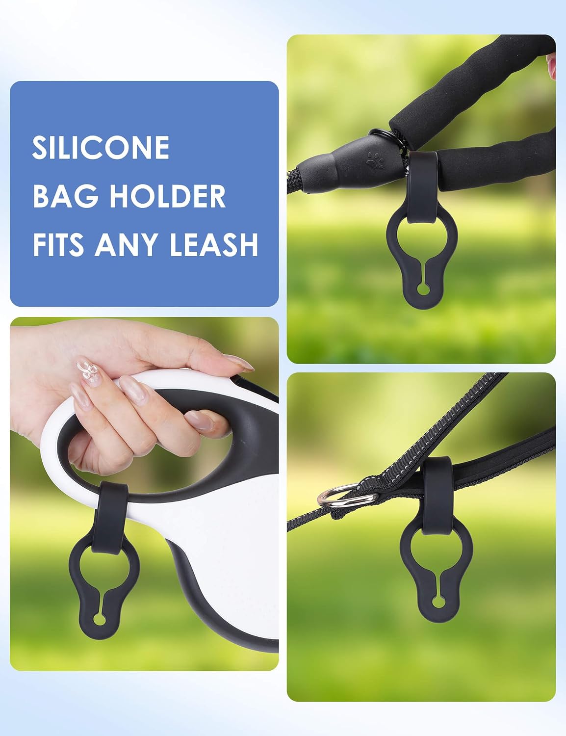 Gobeigo 2-Pack Thick Silicone Used Poop Bag Holder - image 4