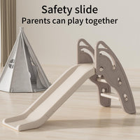 Toddler Slide Large Play Climber Slide PlaySet with Extra Long - Brown - image 2