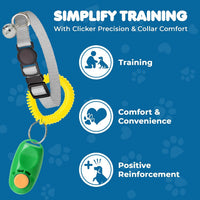 SunGrow 2-Pack Dog Clicker for Training with Wrist Bands - 5 Clickers + 5 Puppy collars - image 3