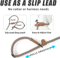 Mile High Life Hands Free Dog Leash - Brown Check / 8FT Hands Free - image 3