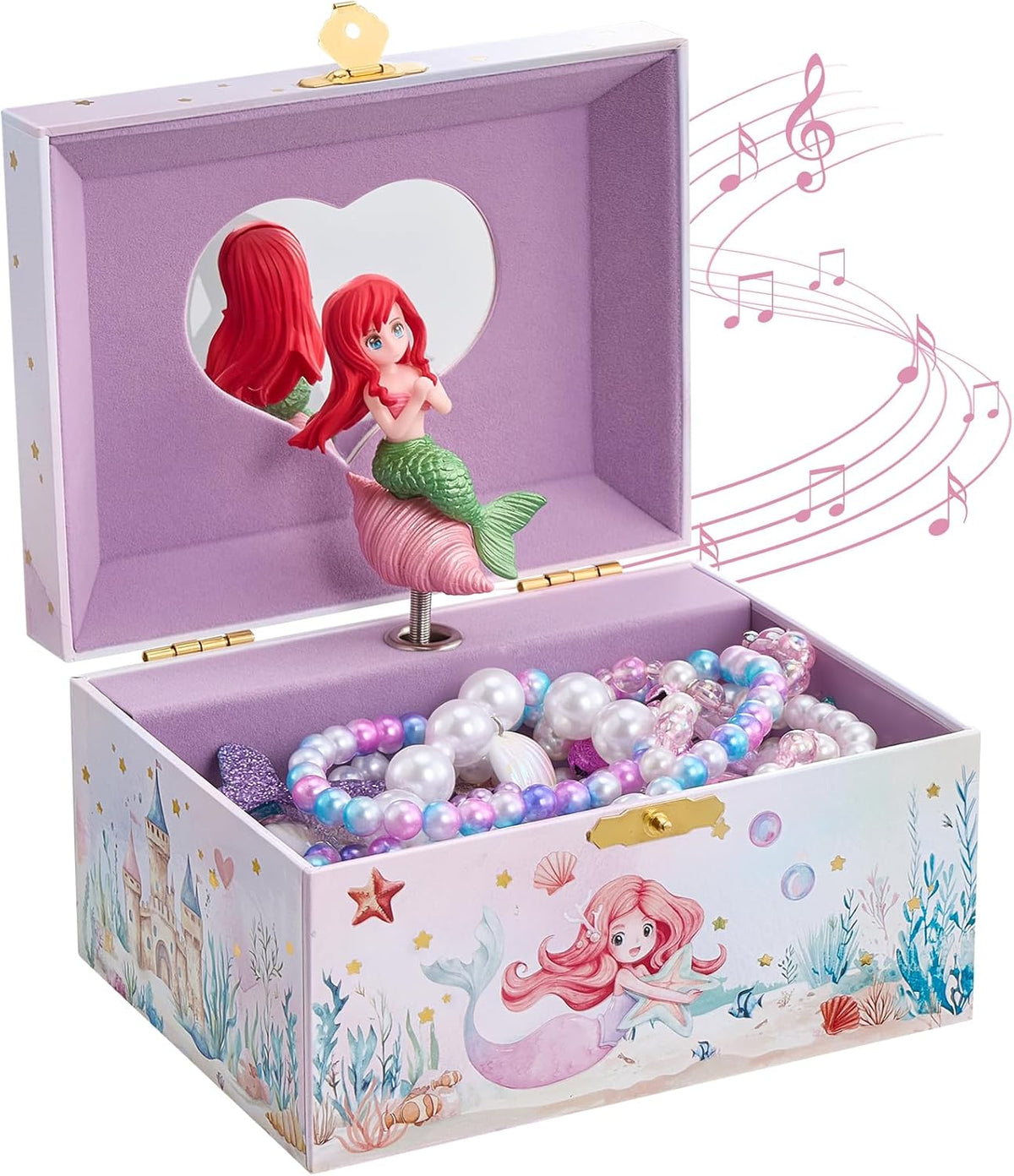 ProCase Musical Unicorn Jewelry Box for Girls, Spinning Unicorn – Fun for Kids & Family - Mermaid (Box Only)