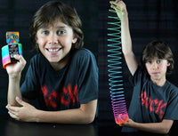 JA-RU Big Rainbow Magic Spring Toy Coil 1702-2A – Fun for Kids & Family - 1 Pack / Rainbow Spring Ring - image 2