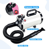 Dog Dryer High Velocity Professional Pet Grooming Dryer – Essentials for Dogs - White Black - image 2