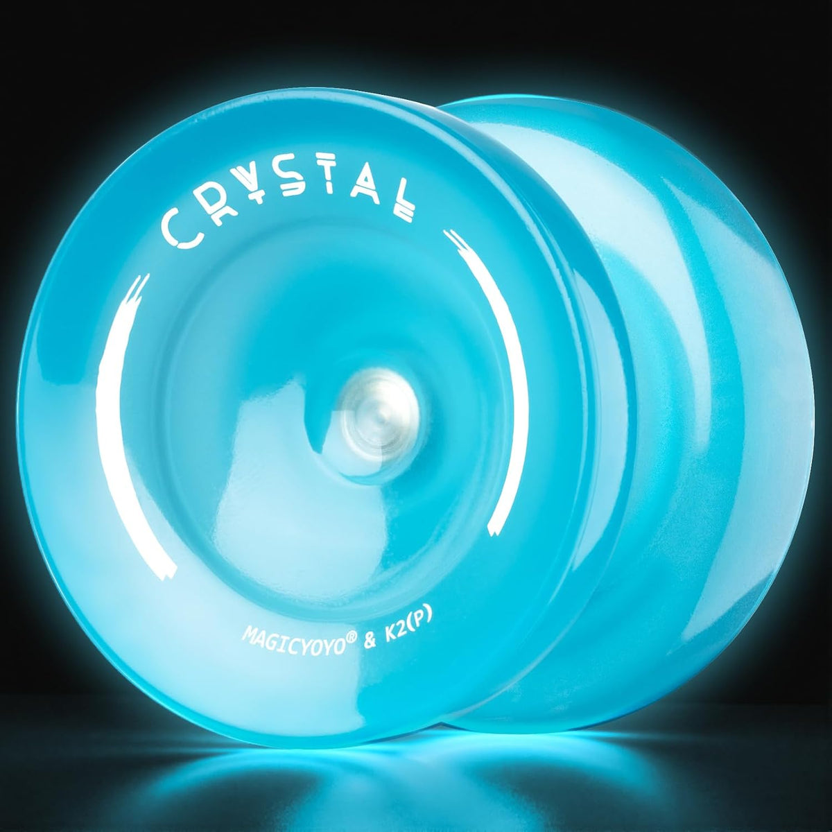 MAGICYOYO K2 Yoyo Professional Glow in The Dark - Glow Blue