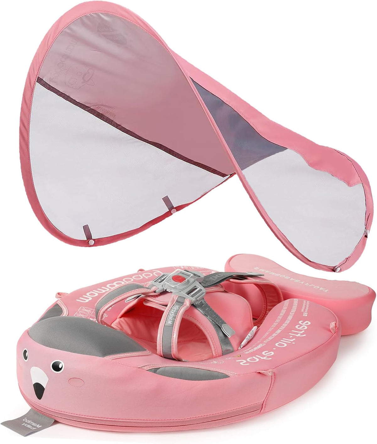 Mambobaby non-inflatable baby float with removable sun canopy and buoyant tail - view 3