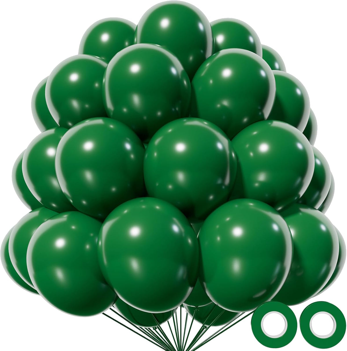 200pcs Balloons 5 Inch Assorted Colors - B23-dark Green / 12inch (Normal)