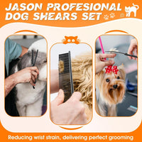 JASON Dog Grooming Scissors Set - Black - image 3