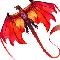 SGftre Complete Kite with Handle, Line & Accessories - 1 / Speed Dragon Red