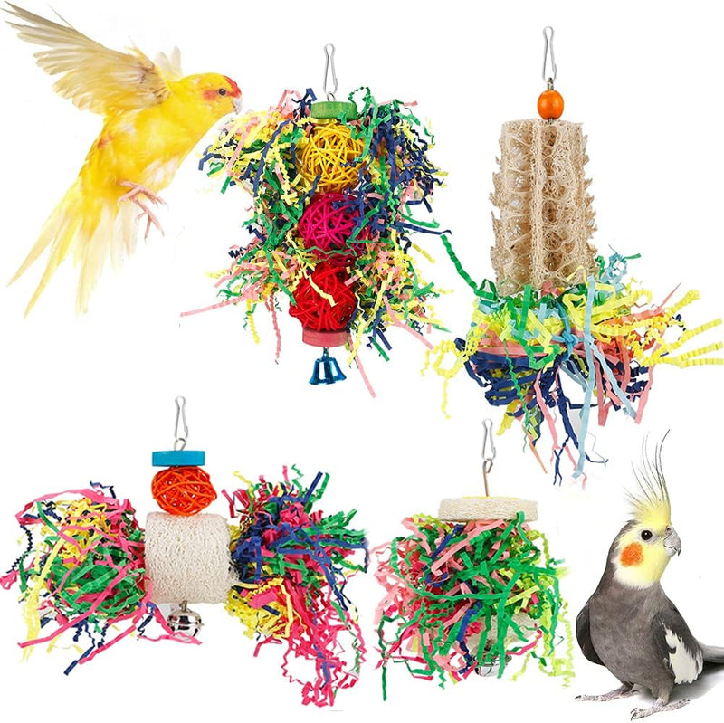 Bird Shredding Foraging Toys Parakeet Toy Chewing Hanging Toy - Without Rope Perch