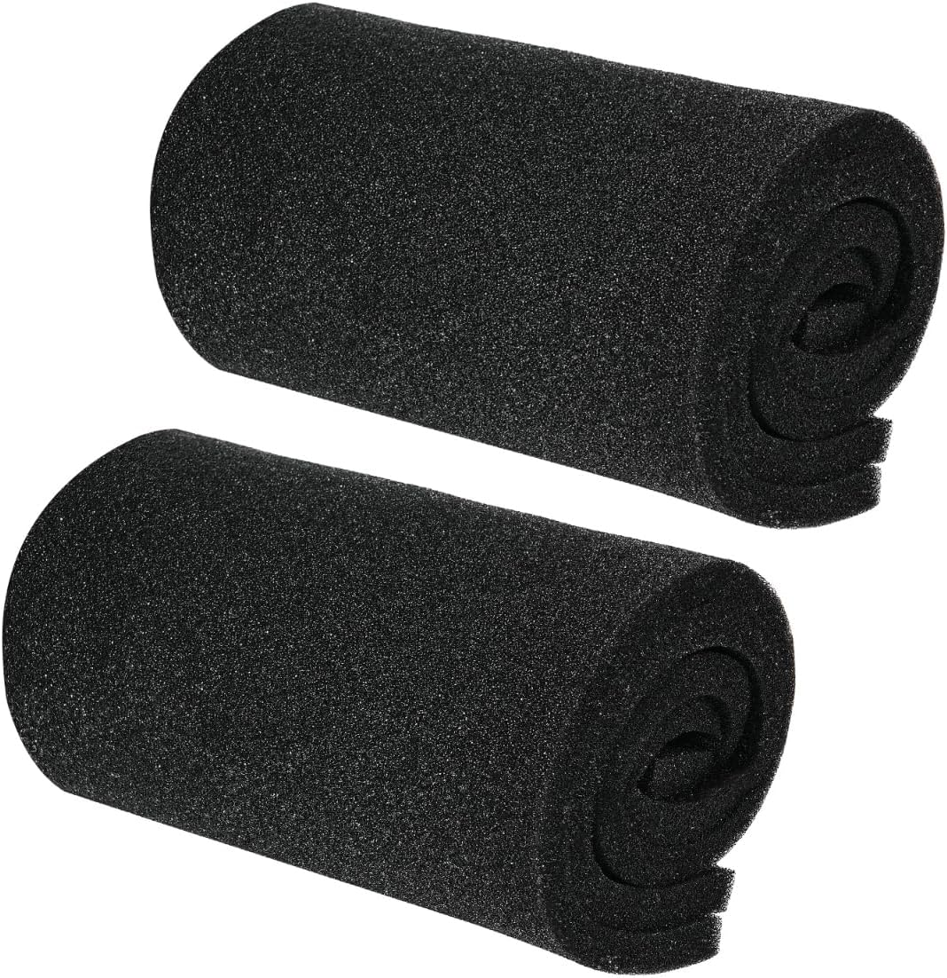 AQUANEAT 2 Pack Aquarium Bio Sponge Filter Media Pad Cut-to-Size Open - 28" x 11" x 0.5"H
