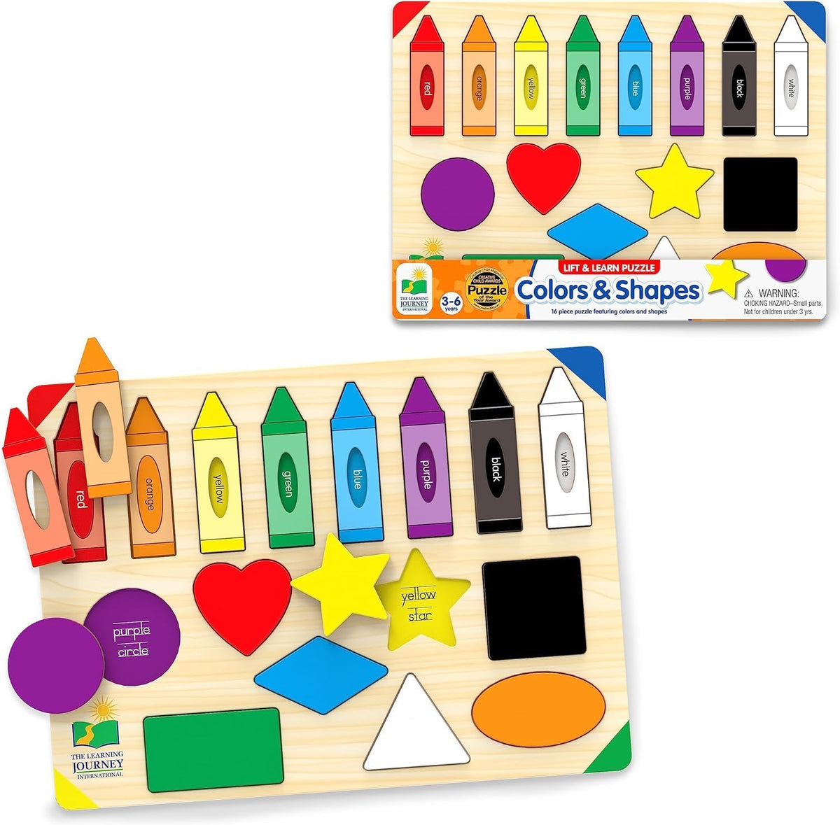 The Learning Journey: Lift & Learn Puzzle Colors & Shapes