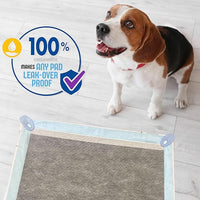 SureGrip Pee Pad Holder - Fits All Common Pad Sizes, 100% of Urine Stays on Pad, Built-in Lock & Release Pad Grips Secure Pad to Holder, Holder Can Secure to Floor, No Sliding or Folding