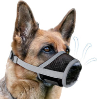 Dog Muzzle, Soft Air Mesh Muzzles for Large Sized Dogs - Grey / XL