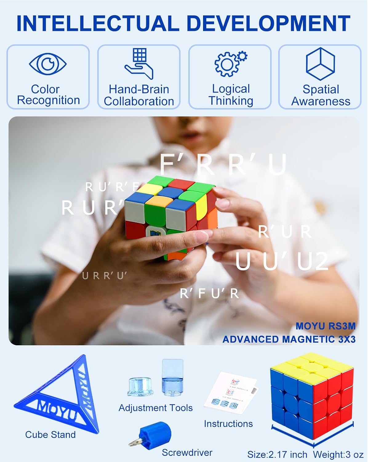 CFMOUR stickerless 2x2 and 3x3 speed cube set in gift box - view 29