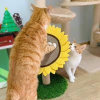 Cat Scratching Post, Sunflower Claw Scratching Post for Kitty - image 3