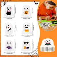 JUNEBRUSHS 150Pcs Fall Mini Erasers - Ghost Style - image 3