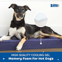 Barkbox Orthopedic Dog Bed with Memory Foam, Premium Comfort for Dogs and Puppies, Dog Bed for Joint Relief and Restful Sleep, Durable and Easy to Clean - Navy, Medium