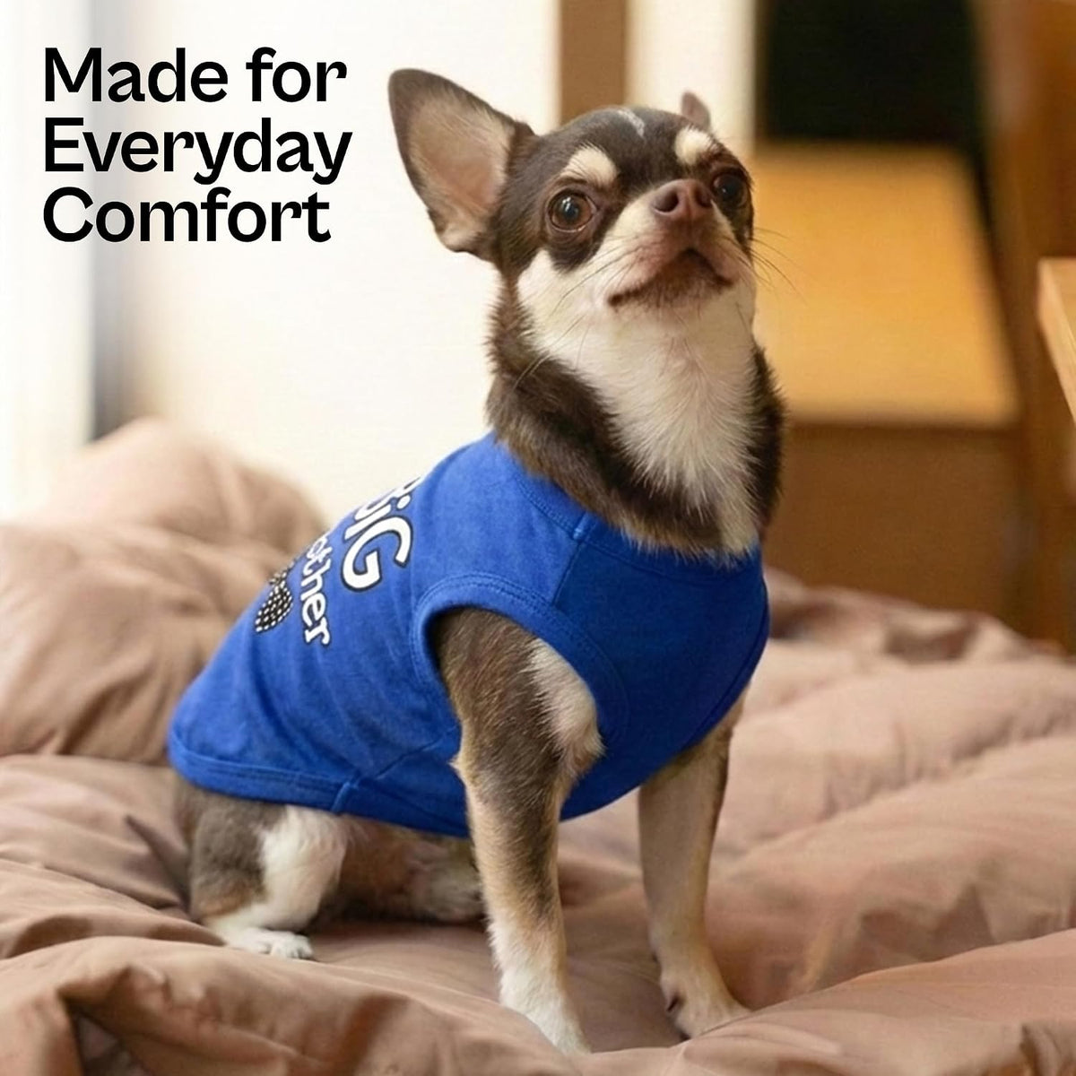 Parisian Pet Dog Shirt, 100% Cotton Shirts for Medium Dogs - Big Brother / Medium (8-12lbs) - image 3