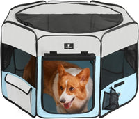 X-ZONE PET Foldable Dog Playpen - Medium / Blue