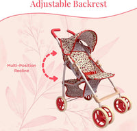 Baby Doll Stroller for Toddler Girls & Big Kids up to 8 Years Old - Floral - image 2