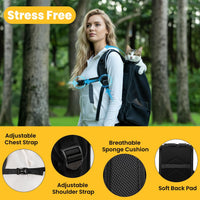 Conlun Cat Backpack Carrier for Small Dogs and Cats Fit Up to 15 Lbs - Black - image 4