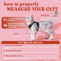 rabbitgoo Cat Harness and Leash Set, Escape Proof Vest - S / Black - image 2