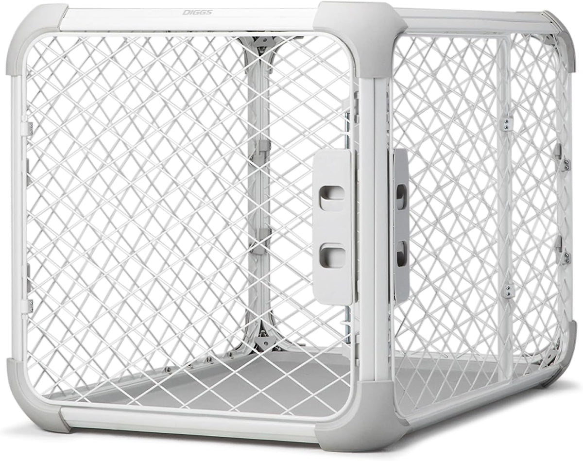 Diggs Evolv Modular Dog Crate for Dogs 16-18" Tall - Intermediate (38.1"L x 24.9"W x 25.6"H) / Ash