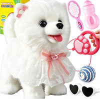 Marsjoy Samoyed Walking Dog Toy for Kids Singing Talking Puppy Barks - Samoyed